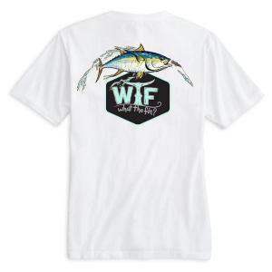 Men's What The Fin Sexy Hexi Tuna T-Shirt 3XLarge White