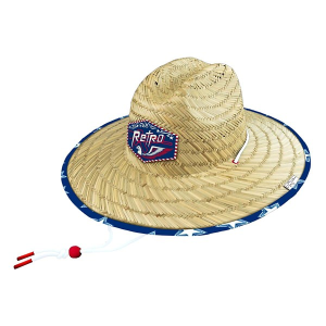 Retro Rifle Old Glory Sun Hat One Size Blue