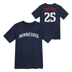 Kids' Minnesota Twins Alternate Byron Buxton #25 T-Shirt 7 Navy