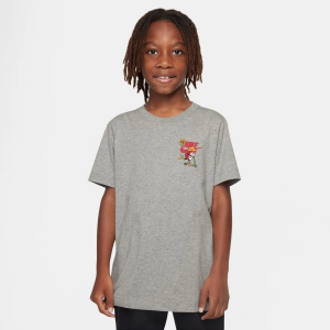 Girls' Nike Sportswear Boxy Scooter T-Shirt XLarge Dk Grey Heather