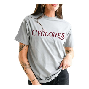 Iowa State Cyclones Gameday Social Women's Rafaella T-Shirt XLarge Heather Grey
