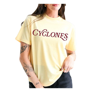 Iowa State Cyclones Gameday Social Women's Rafaella T-Shirt Small Light Yellow