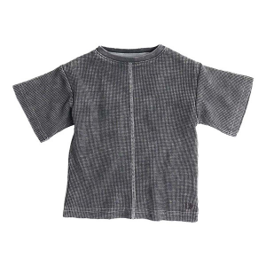 Little Bipsy Acid Wash Waffle T-Shirt Baby 0/3 mo. Black