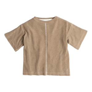 Little Bipsy Acid Wash Waffle T-Shirt Baby 6/12 mo. Mushroom