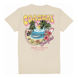 Kids' Simply Southern Coastal Cowgirl T-Shirt Medium Wisp