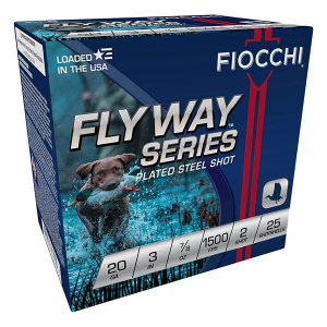 Fiocchi Flyway Series Plated Steel Shot 20 Gauge Shotshells