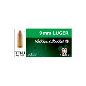 Sellier & Bellot 9mm Luger/9mm Para Non Tox 115Gr TFMJ 50/bx