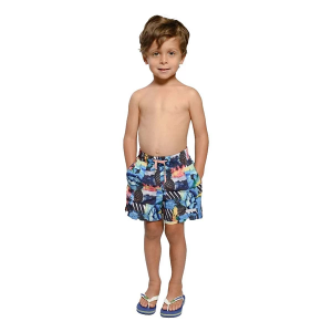 Boys' Ingear Printed Swim Shorts 12/14 Navy Multi