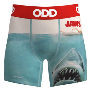 Boys' ODD SOX Jaws Briefs Underwear Large Blue/White