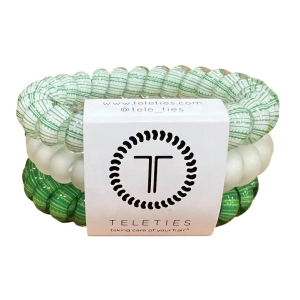 TELETIES Large Coil Hair Tie Large Clover Craze