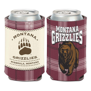 Wincraft Montana Grizzlies Plaid Patch Can Cooler