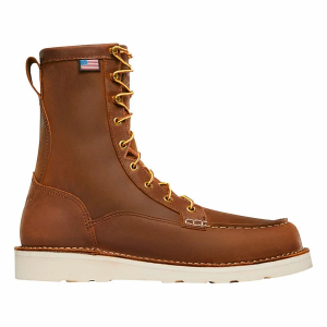 Men's Danner Bull Run 8" Moc Steel Toe Work Boots Outdoor 7 Tobacco