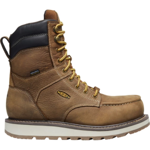 Men's KEEN Cincinnati 8in Carbon Fiber Work Boots Outdoor 10.5 Belgian/Sandshell