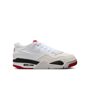 Kids' Air Jordan 4 RM Sneakers sneakers-athletic-shoes Big 4 Regular White/Varsity Red/Black/Neutral Grey