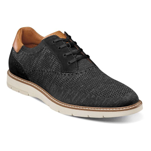 Men's Florsheim Vibe Knit Plain Toe Dress Shoes Wide 10 Black