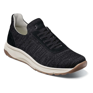 Men's Florsheim Satellite Knit Elastic Shoes sneakers-athletic-shoes 10.5 Regular Black