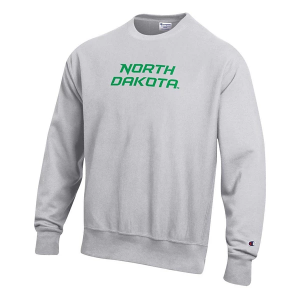 North Dakota Fighting Hawks Champion Crew Medium Silver