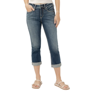 Women's Silver Jeans Co. Suki Capri Curvy Slim Leg Jeans Ballot 36 23.5