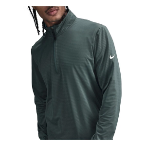 Men's Nike Dri-Fit Victory Long Sleeve 1/2 Zip XLarge Vintage Green/Pale Ivory