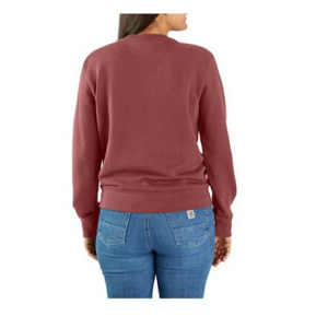 Women's Carhartt Relaxed Fit French Terry Crewneck Sweatshirt 2X Barnwood