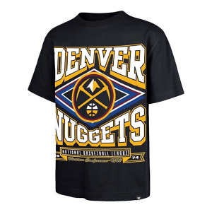 Denver Nuggets Heater 47 Brand T-Shirt 2XLarge Navy