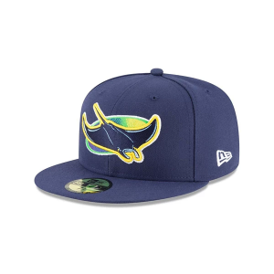 Tampa Bay Rays New Era 2018 59Fifty Fitted Hat 7 1/4 Navy