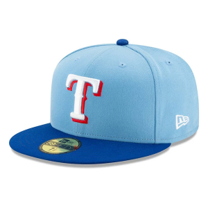 Texas Rangers New Era Authentic Collection Alternate On Field 59Fifty Fitted Hat 7 5/8 Light Blue