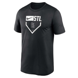 St. Louis Cardinals Home Plate T-Shirt XLarge Black