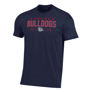 Gonzaga Bulldogs Under Armour Gonzaga Breaker Performance Cotton T-Shirt XLarge Blue