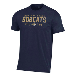 Montana State Bobcats Under Armour Breaker Performance Cotton T-Shirt 2XLarge Blue