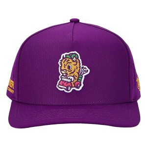 Men's Waggle Golf x Drekker Bison DeCartBro Golf Snapback Hat One Size Purple