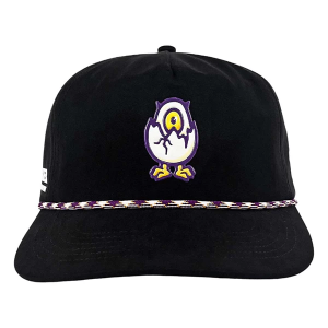 Men's Waggle Golf x Drekker Deviled Egg Golf Snapback Hat One Size Black