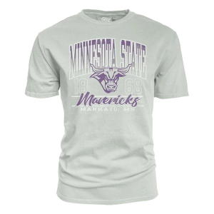 Minnesota State Mavericks Blue 84 Kicking It T-Shirt 2XLarge Cement