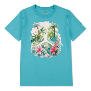 Kids' Jordan Essential Poolside Jam T-Shirt Large Washed Teal