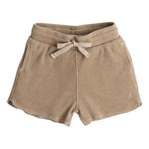 Little Bipsy Acid Wash Waffle Shorts Baby 3/6 mo. Mushroom