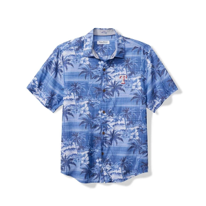 Texas Rangers Island Button Up 2XLarge Blue