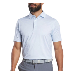 Men's FootJoy Loop Lisle Polo 2XLarge White/Skyway