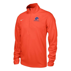 Boise State Broncos Nike DriFit Training 1/4 Zip Large Orange