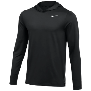 Men's Nike Dri-FIT Long Sleeve Shirt Medium Tm Black/Heather/White