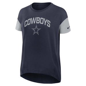 Women's Dallas Cowboys Nike Flowy Fashion T-Shirt XLarge Navy
