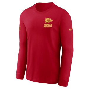 Kansas City Chiefs Nike 2025 Sideline Team Issued Long Sleeve T-Shirt 3XLarge Red