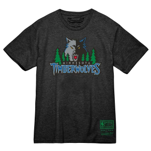 Minnesota Timberwolves MVP Mitchell and Ness T-Shirt Medium Dark Grey Heather