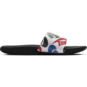 Boys' Nike Kawa Slide Sandals Little 2 Black/White/Red