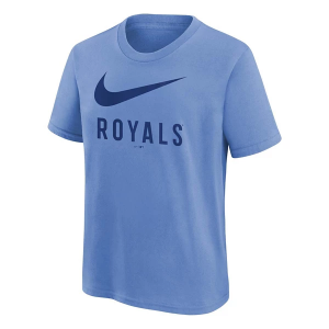 Kids' Kansas City Royals Big Swoosh T-Shirt Large Blue