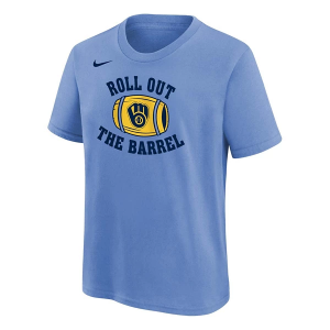 Kids' Milwaukee Brewers Local T-Shirt Small Light Blue
