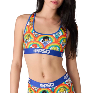 Women's PSD Rainbow Bright Sports Bra Medium Vintage