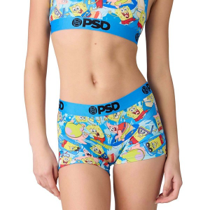 Women's PSD SpongeBob SquarePants Boy Shorts Underwear Medium Surfin'