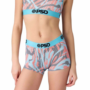 Women's PSD Half Tiger Camo Boy Shorts Underwear Medium Tiger Camo
