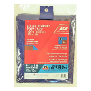 Ace 6 ft. W X 8 ft. L Medium Duty Polyethylene Tarp