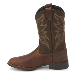 Men's Justin Brands Buster III 11" Western Boots Outdoor 7.5 Distressed Brown